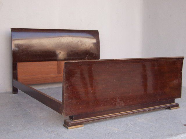1930 Art Deco Bed Maxime Old Rosewood photo furniture