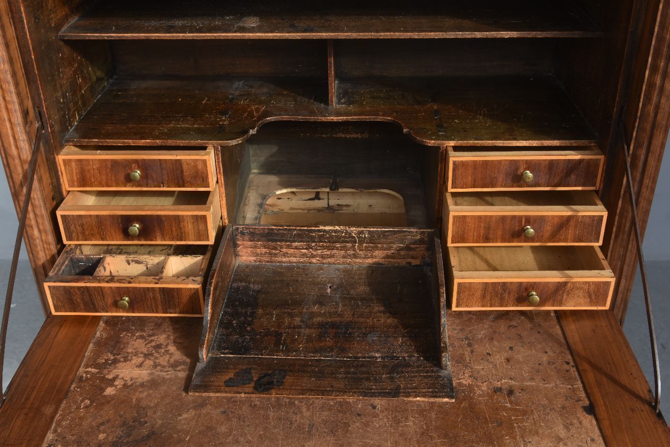 Furniture Secretary With 18th Century Mahogany Doors photo