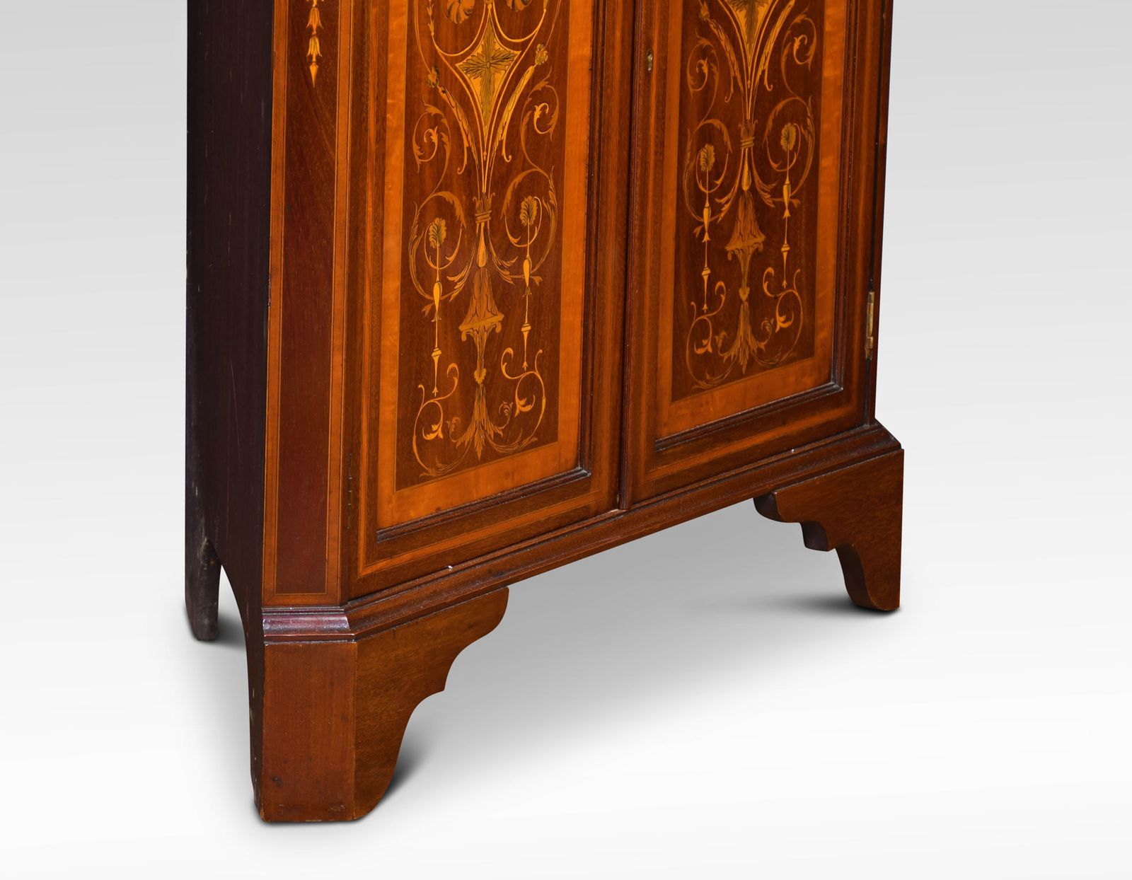Mahogany Inlaid Corner Cabinet photo Furniture