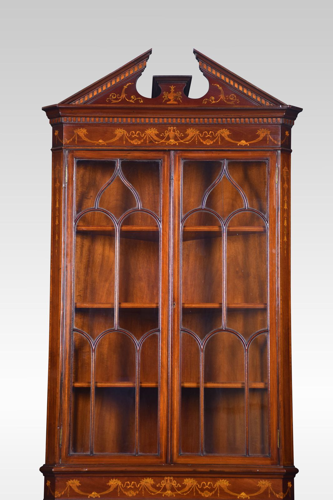 Mahogany Inlaid Corner Cabinet photo 3420.0