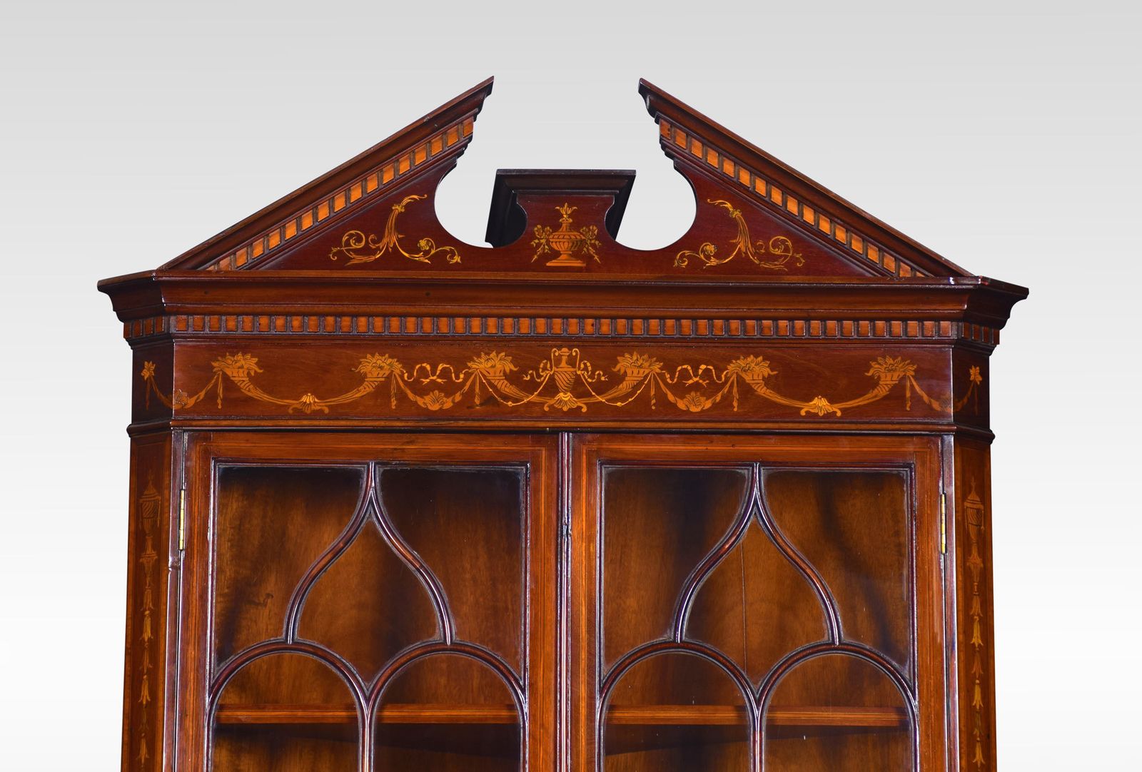 Mahogany Inlaid Corner Cabinet photo vinterior