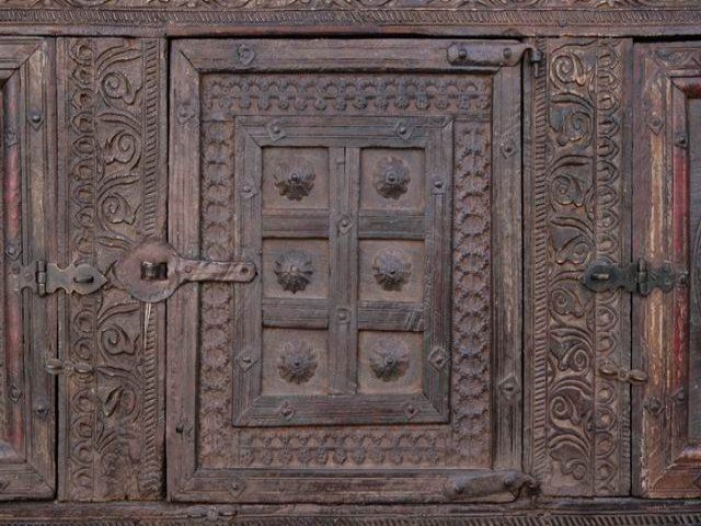 photo buy Carved Wooden Chest Of Old Elements