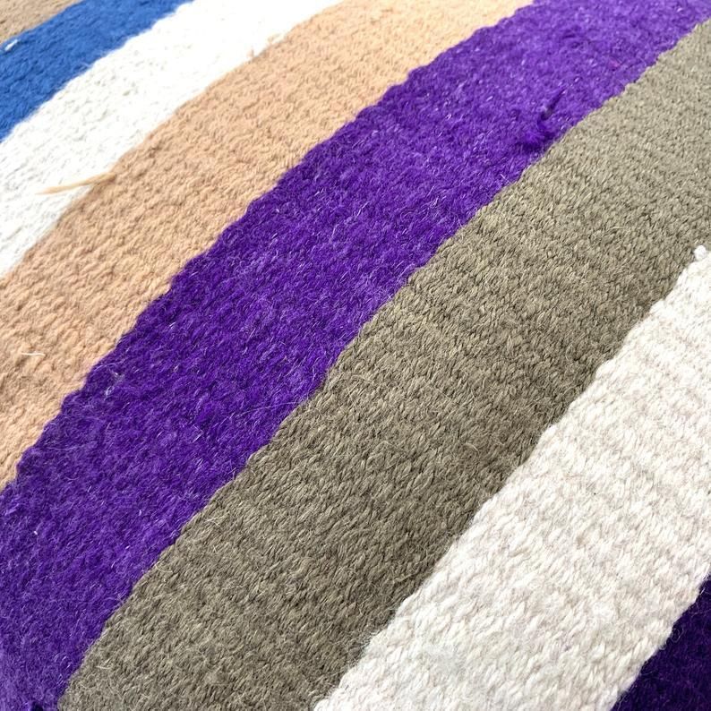Vintage Turkish Kilim Cushion Cover, 40x40 Cm photo vintage
