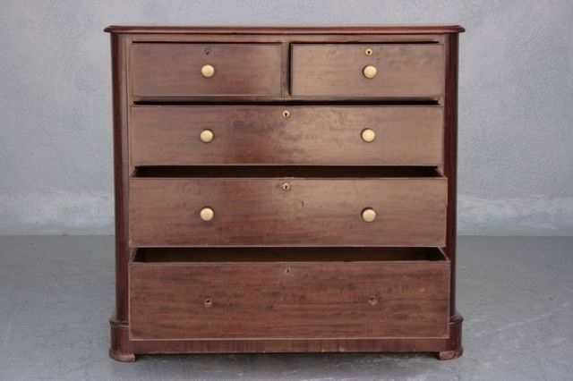 Navy Chest Of Drawers 1900 Mahogany photo vintage