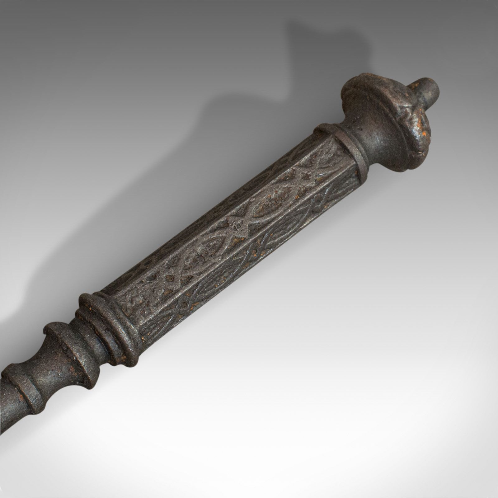 Home Fixtures Antique Fire Kerb, Companion Tongs, English, Iron, Fireside Set, Victorian, 1850 photo
