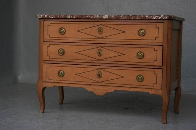 Light Oak Chest Of Drawers, Directoire Period photo for sale