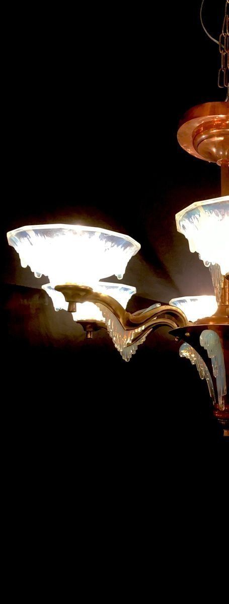 photo for sale Art Deco French Chandelier