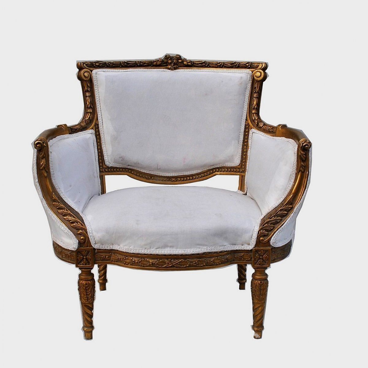photo for sale Marquise In Guilt Wood, Louis XVI Style, 20th Century