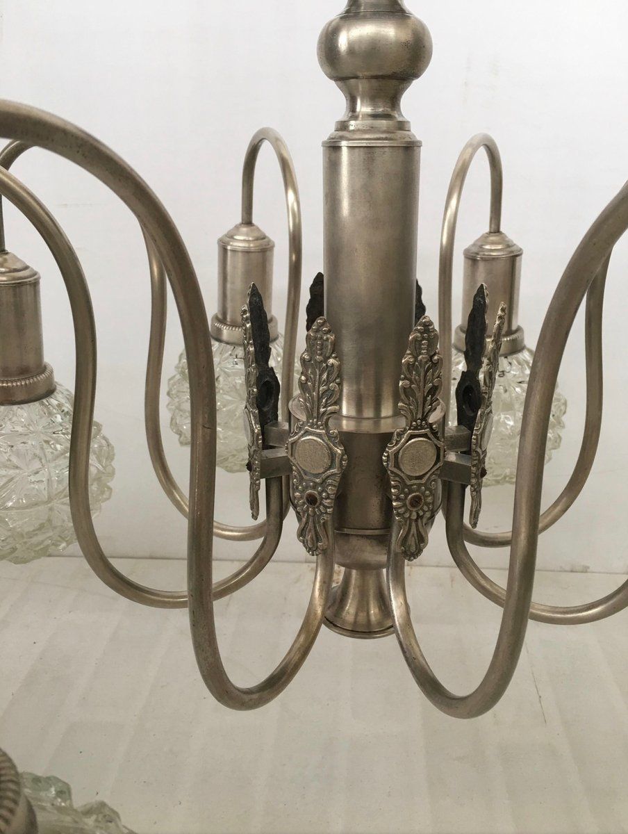 photo furniture Art Deco Spinnenplafondlamp, Jaren 1960