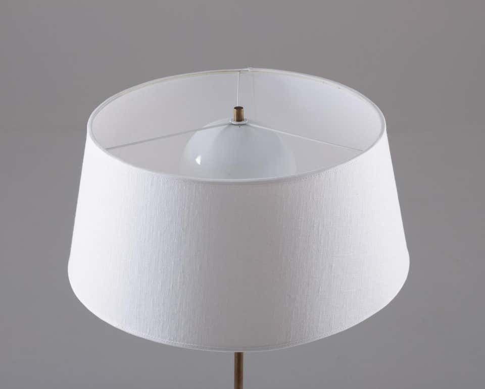 Scandinavian Midcentury Floor Lamps In Brass And Wood By Bergboms, Sweden photo 5057.0