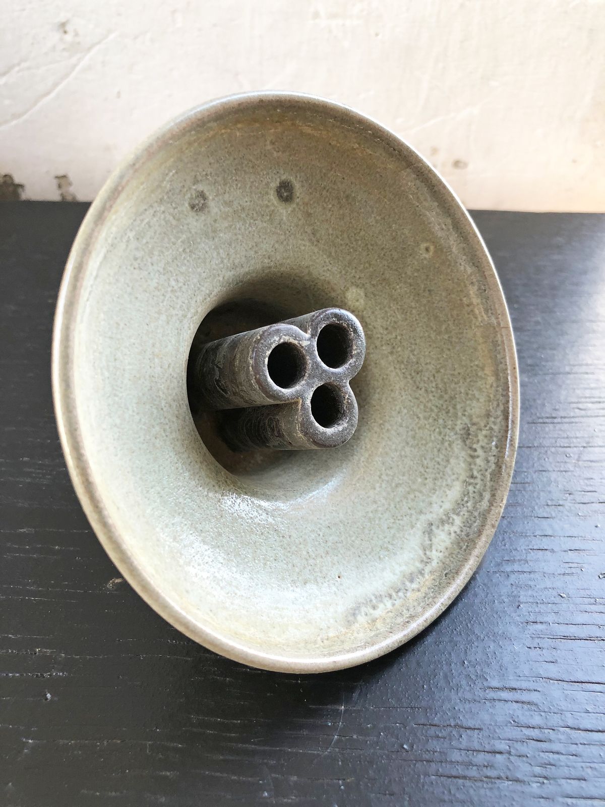Scandinavian Ceramic Candle Holder photo vintage
