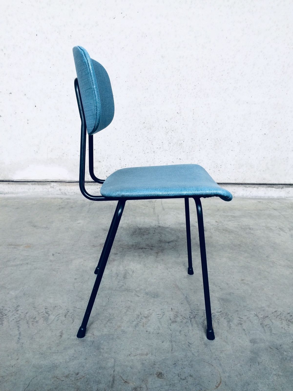 Vintage Mid Century Modern Design Keukenstoel, Frankrijk, Ca. Jaren 1950 photo vintage