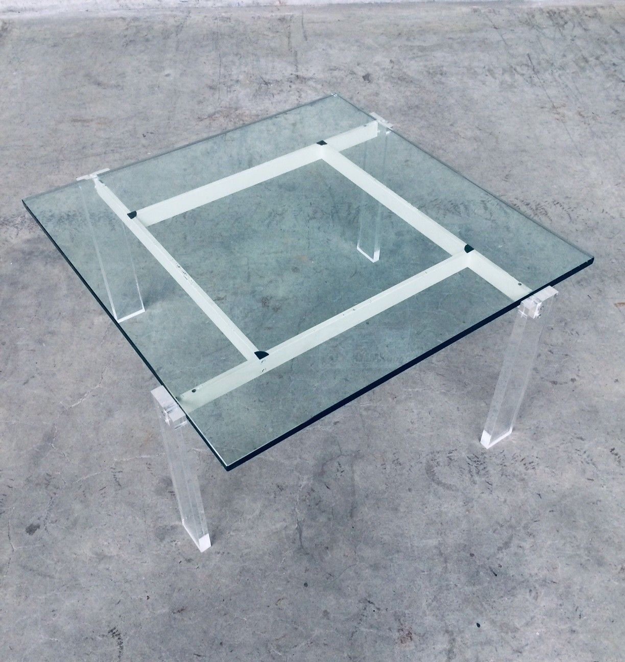 Architecturale Deense Design Vierkante Salontafel, Jaren 1960 photo buy