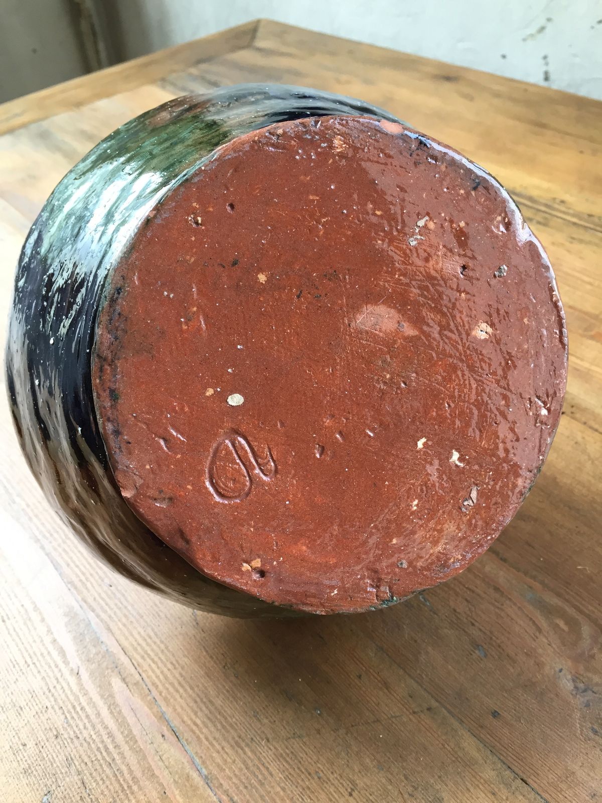 Enamelled Terracotta Vase Craft photo vinterior