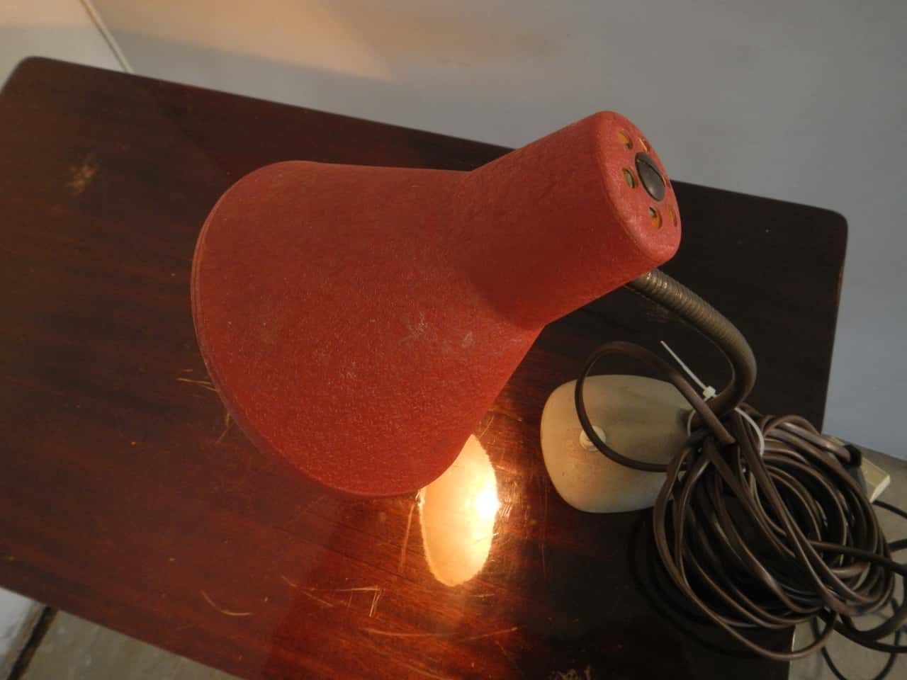 Red Table Lamp, 1950s photo buy