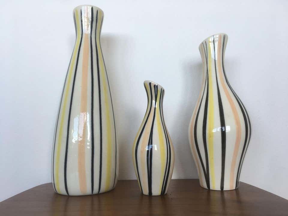 Set Of Design Vases By Jarmila Formánková For Ditmar Urbach, 1970s