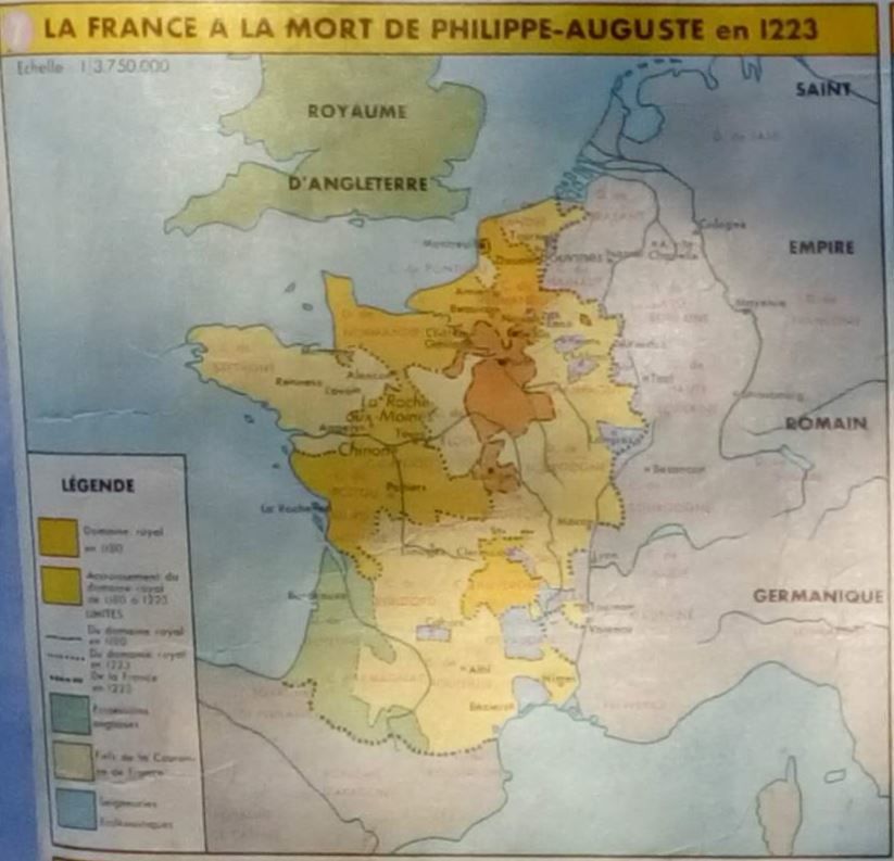 School Poster Diplomat The Territorial Formation Of France 1962 photo vinterior