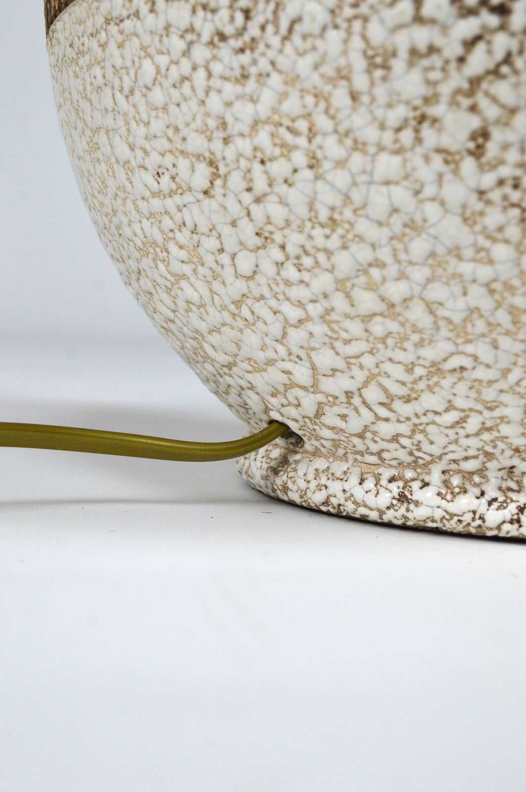 photo for sale Art Deco Ceramic Table Lamp In The Style Of Jean Besnard, France, Circa 1930