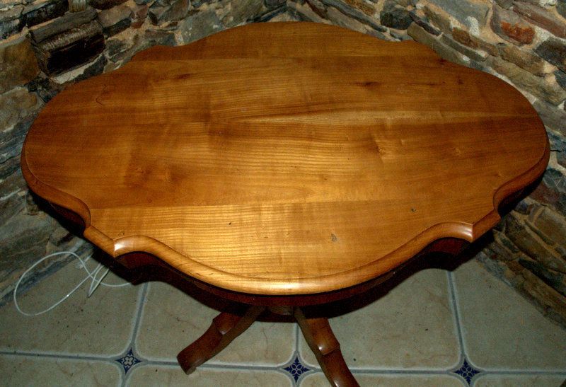 Violin Cherry Table / Walnut Violin Table photo for sale