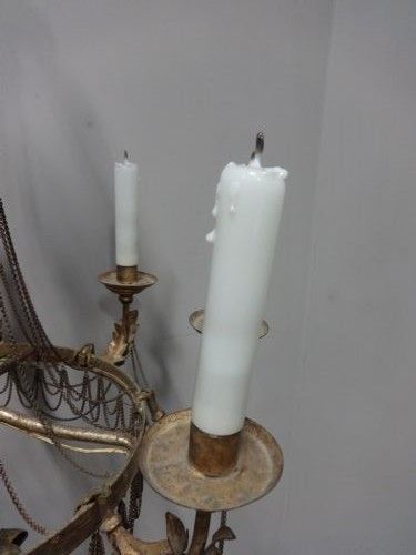 Superb Pair Of Gilt Metal Electrolier Lamps, With Provenance photo vintage