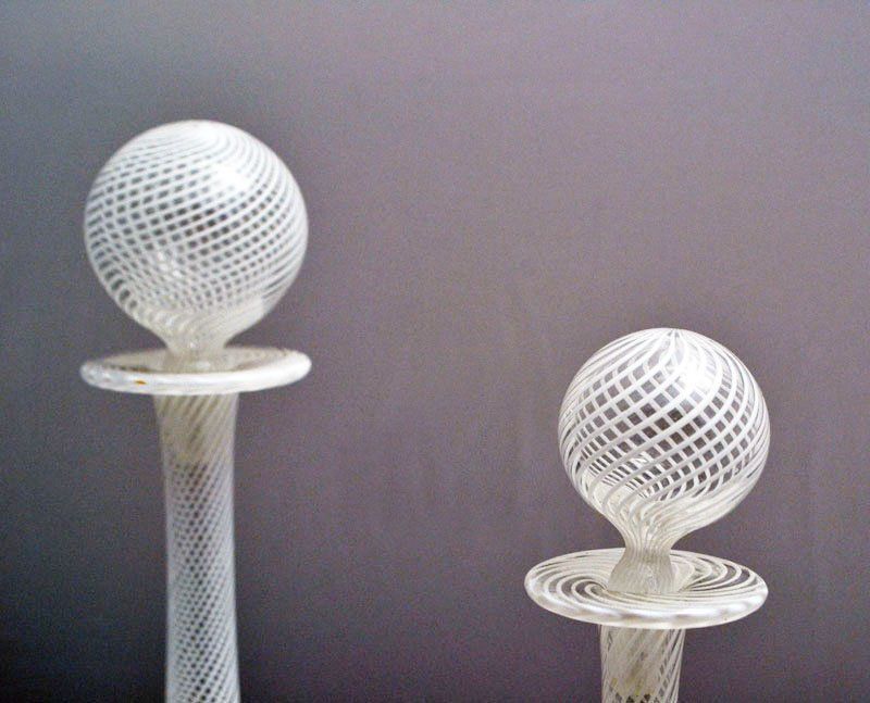 Italian Blown Glass Vases By Aureliano Toso For Aureliano Toso, 1950s, Set Of 2 photo 1879.0