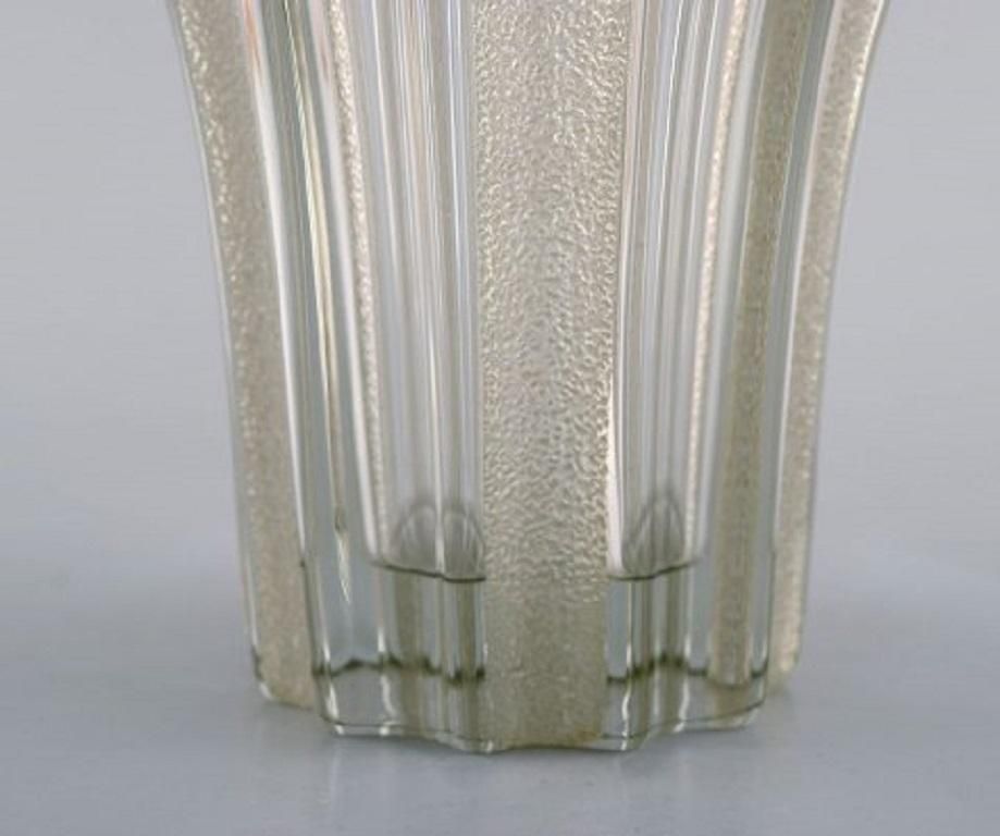 Pierre Gire '1901 1984', Aka Pierre D'avesn, Art Deco Vase In Clear Art Glass photo 350.0