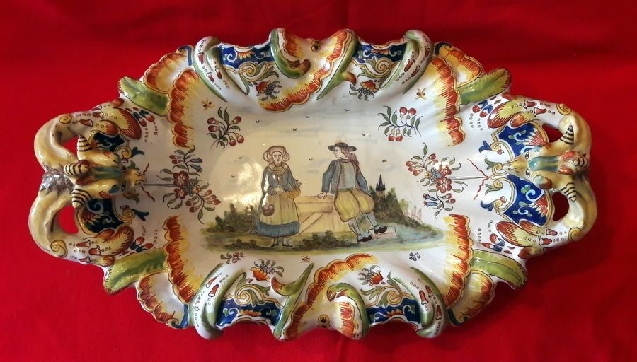Desvres Earthenware Table Center