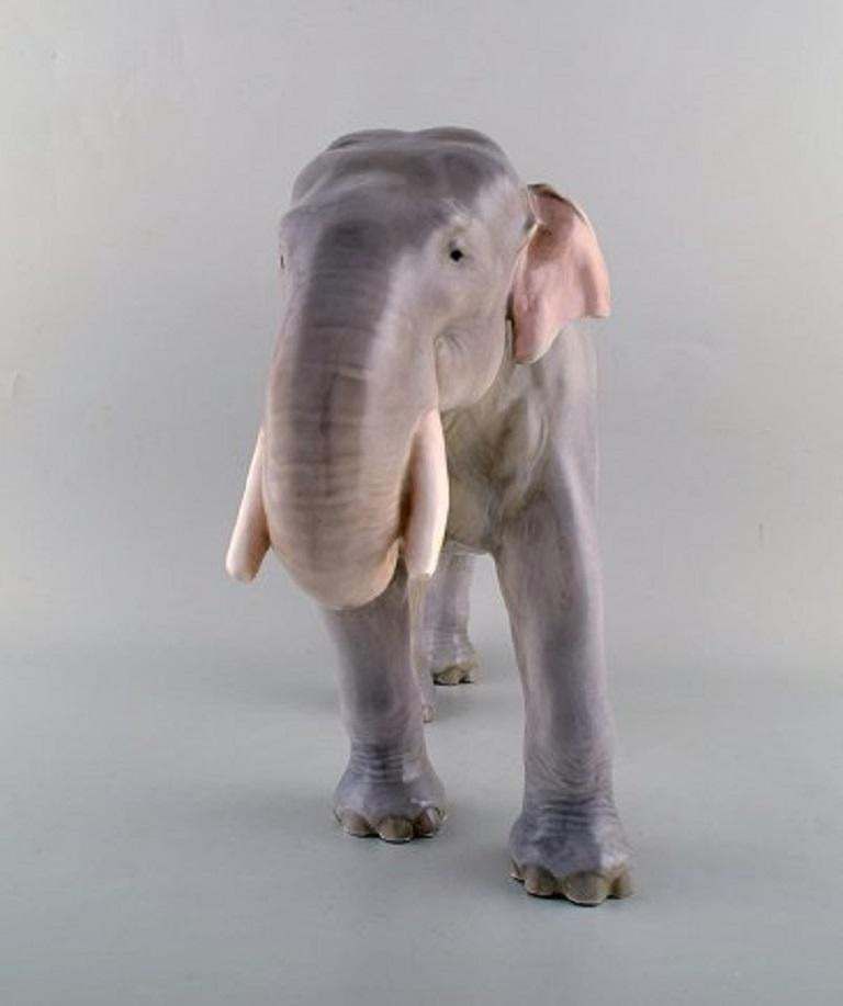 Theodor Madsen For Royal Copenhagen, Rare Porcelain Figurine, Colossal Elephant photo furniture