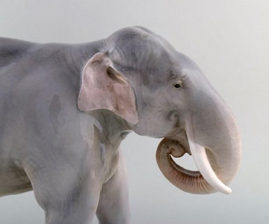Theodor Madsen For Royal Copenhagen, Rare Porcelain Figurine, Colossal Elephant photo 6049.0