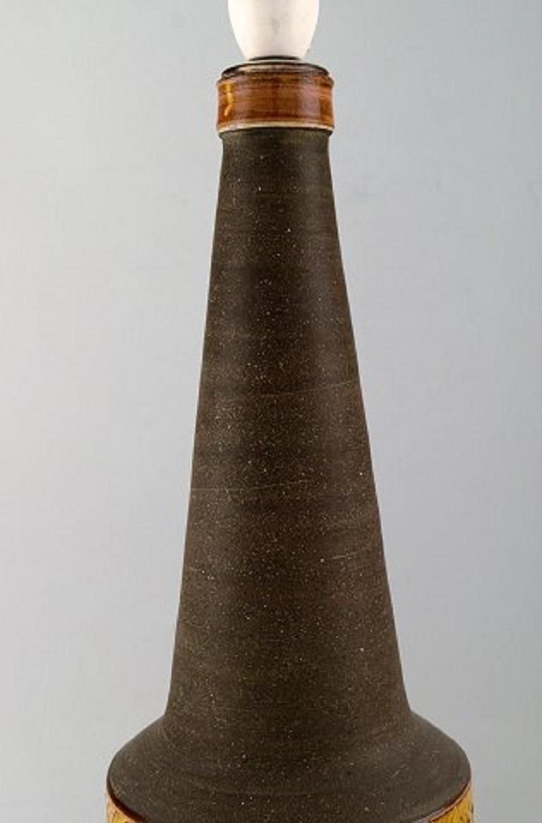 Nils Kähler For Kähler, Hak, A Pair Of Large Glazed Ceramic Lamps, 1960s photo for sale
