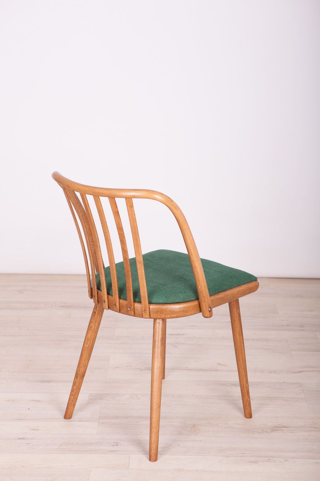 Green Dining Chairs By Antonín šuman For Ton, 1960s, Set Of 4 photo vinterior