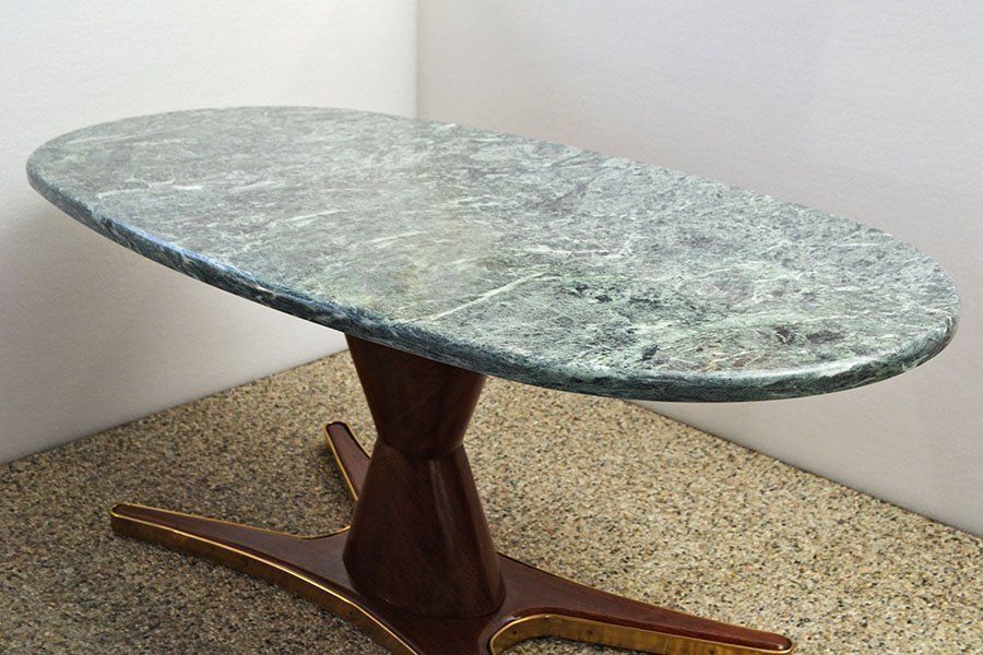 Rosewood And Marble Dining Table By Vittorio Dassi For Mobili Moderni Lissone, 1950s photo Furniture