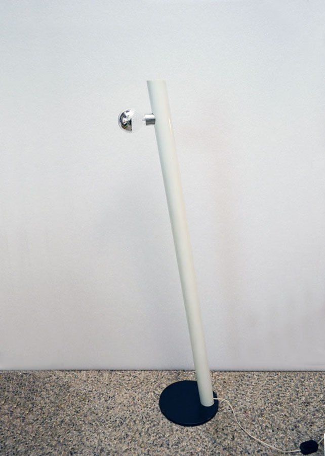 Italian Tilted Painted Metal Floor Lamp, 1970s photo furniture