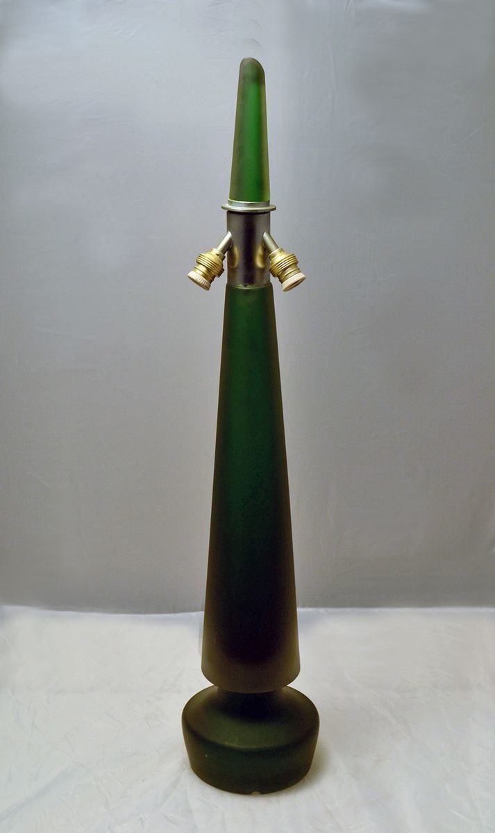 photo furniture Sommerso Murano Glass Table Lamp From Seguso, 1950s