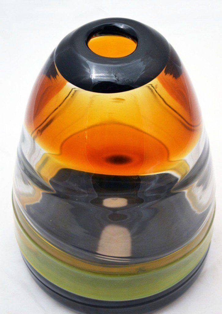 Murano Glass Sasso Vase By Renato Gaspari For Salviati, 1970s photo for sale