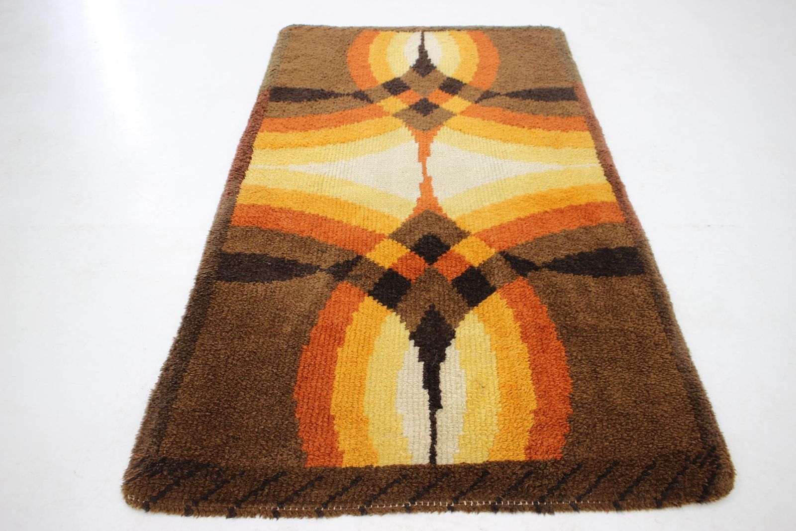 Small Danish Midcentury Wool Carpet / Rug   1970s photo 495.0