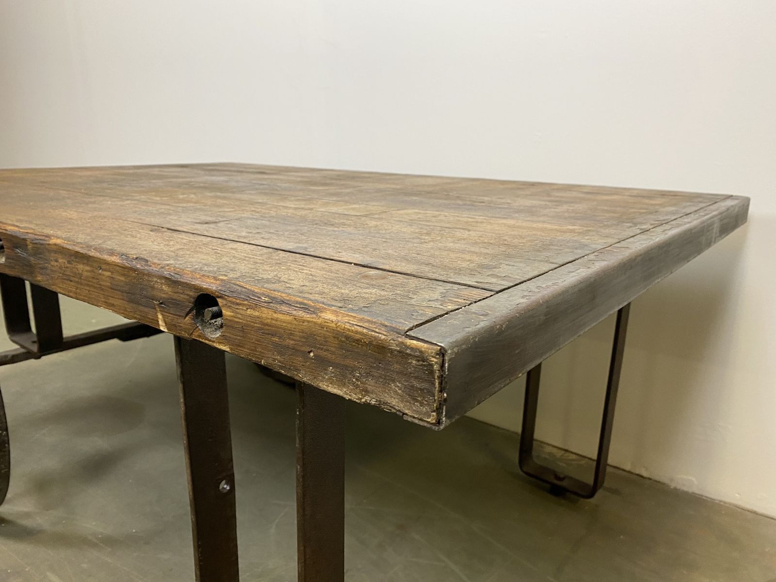 Furniture Industrial Coffee Table, 1950s photo