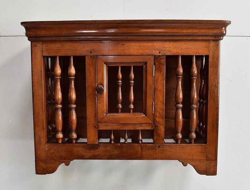 Authentic Small Panetière In Walnut, Louis Philippe Period ,Middle Of The 19th Century