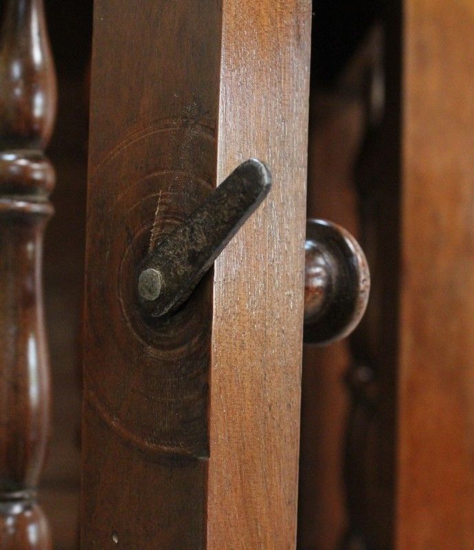 photo furniture Authentic Small Panetière In Walnut, Louis Philippe Period ,Middle Of The 19th Century
