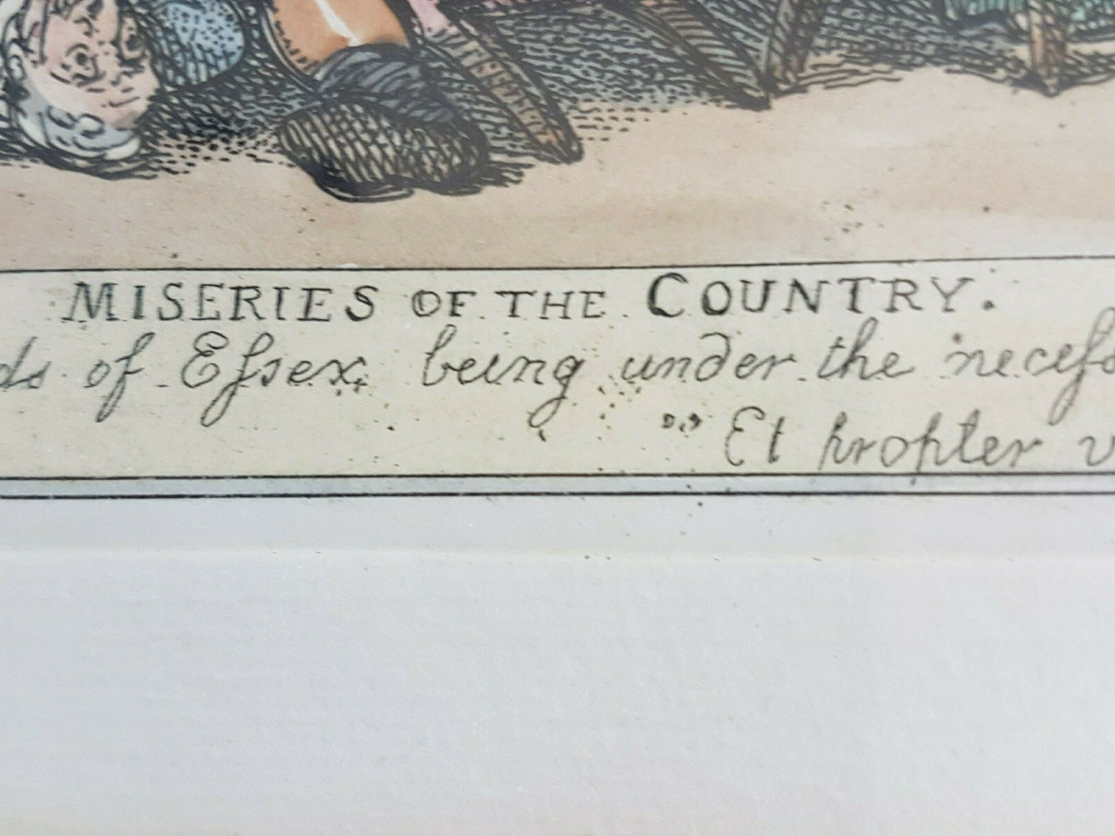 photo for sale Engravings By Gillray And Rowlandson: "German Luxury", "Miseries Of The Country