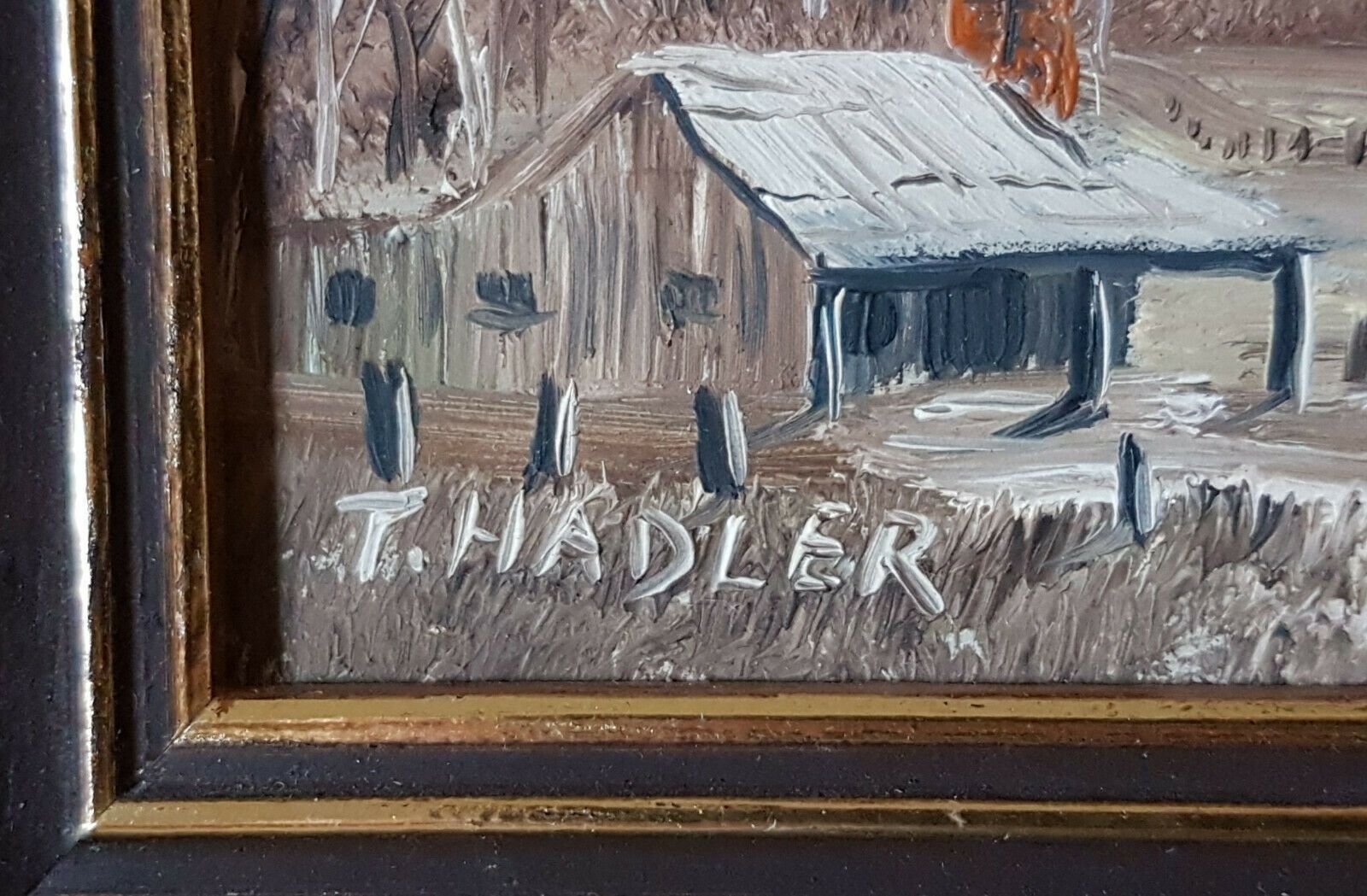 Pair Of Small Oil On Board Paintings By Terrence J Hadler. Australian Landscapes photo for sale