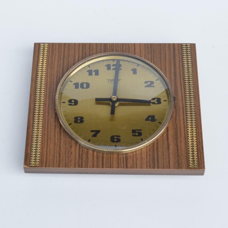 Peter Electric Wall Clock In The Style Of Brusel, Germany 70s photo furniture