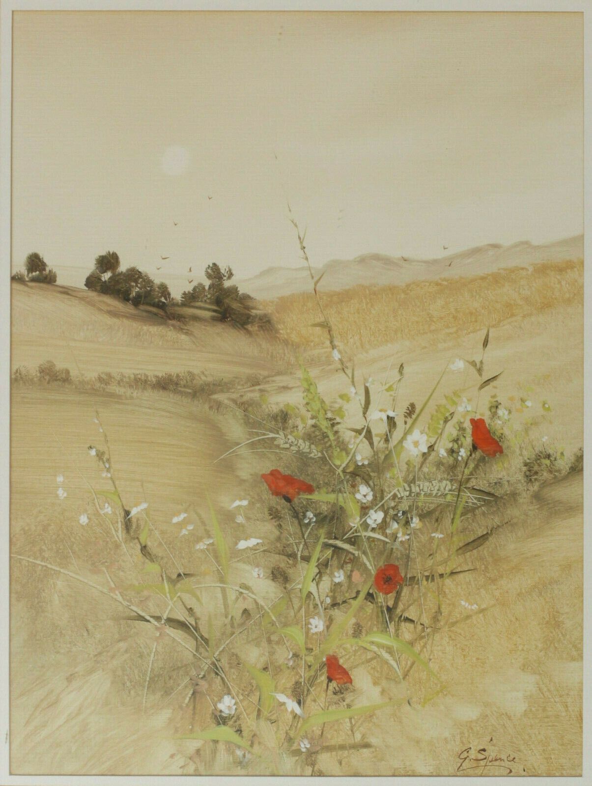Oil On Linen Paper By George Spence. "Scottish Landscape (Fife)" photo furniture
