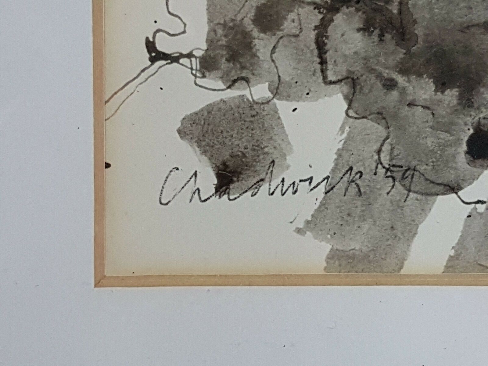 Ink And Watercolour By Esta Chadwick. "The Cabbage Field" Young Contemporaries photo furniture