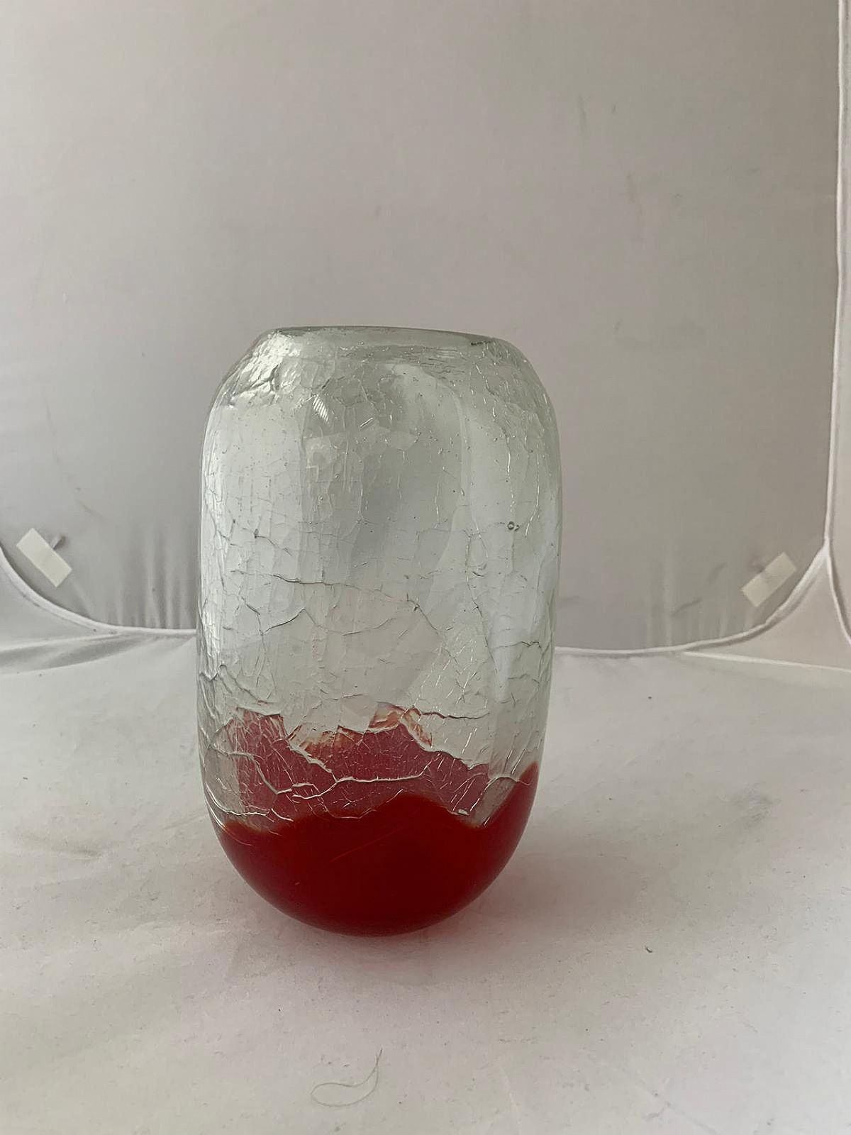 Russian Glass Vase By Svetlana Beskinskaja, 1960s photo for sale