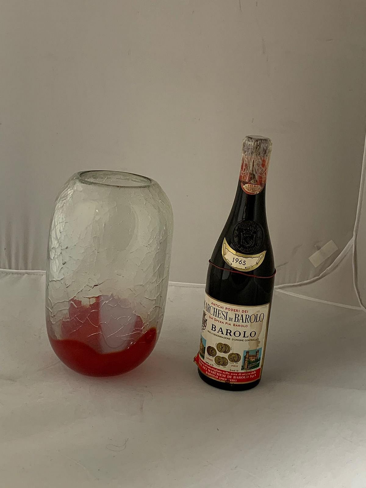Russian Glass Vase By Svetlana Beskinskaja, 1960s photo Home Decor