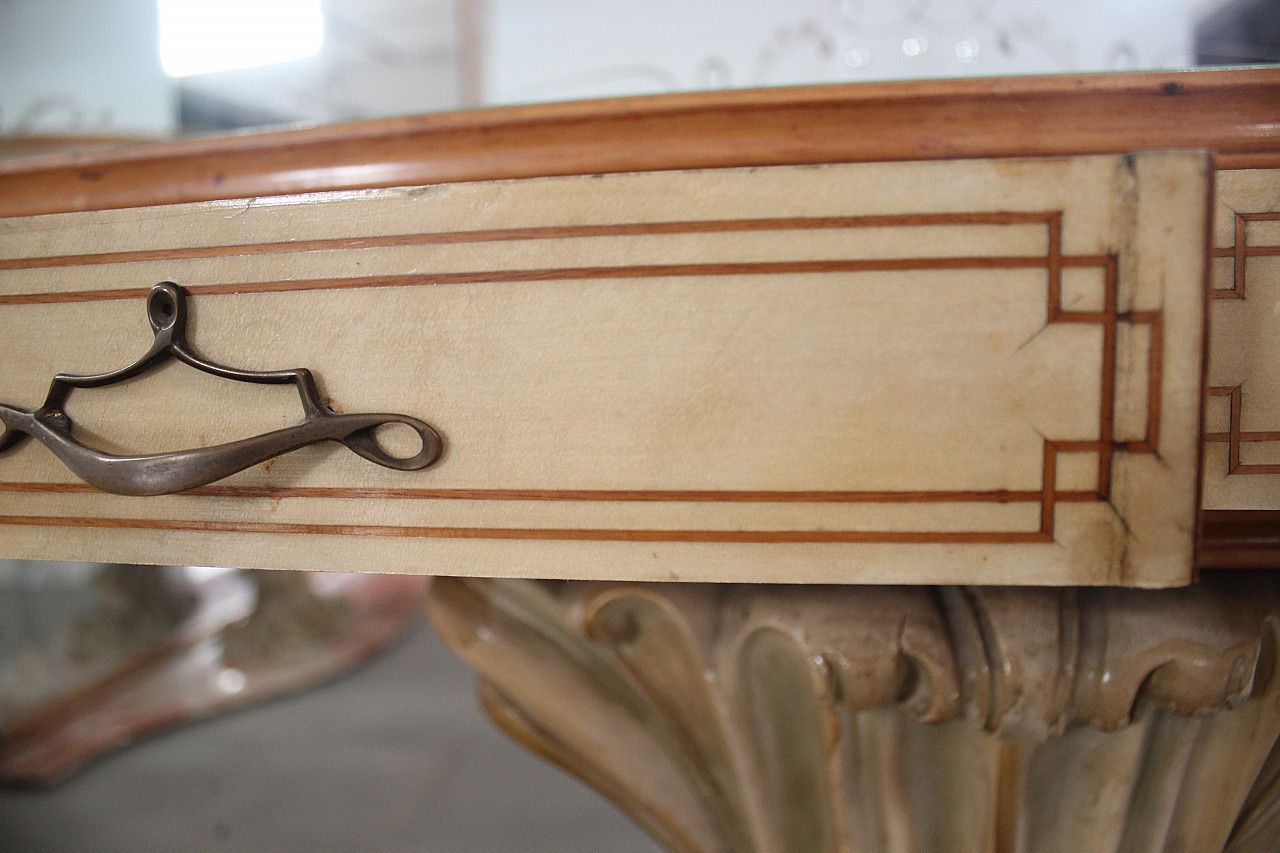 Console With Mirror Of La Permanente Furniture Cantù, 1940s photo vinterior