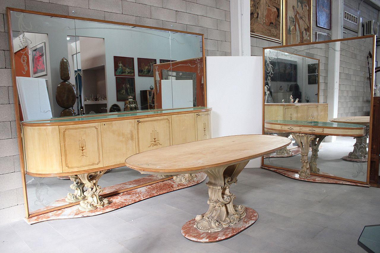 Dining Table Of La Permanente Furniture Cantù, 1940s photo vintage