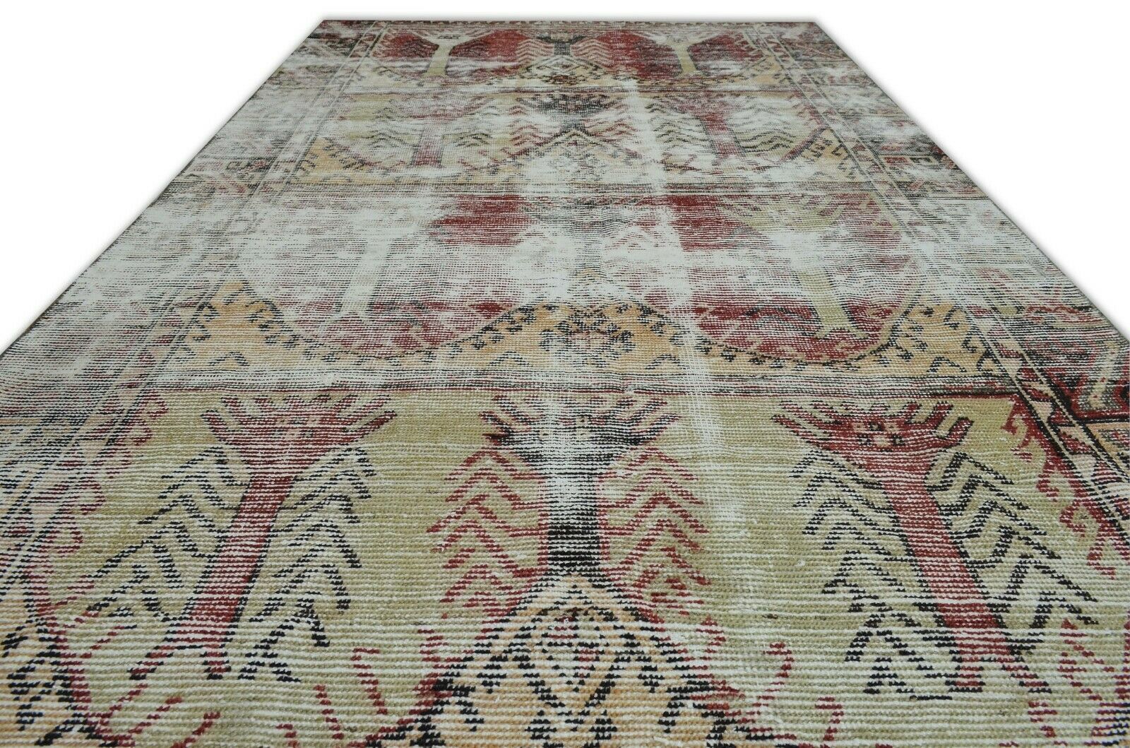 148x258 Cm Handmade Turkish Runner Rug Vintage Runner Rug Hallway Runner Rug Floral 4'9x8'5 Ft