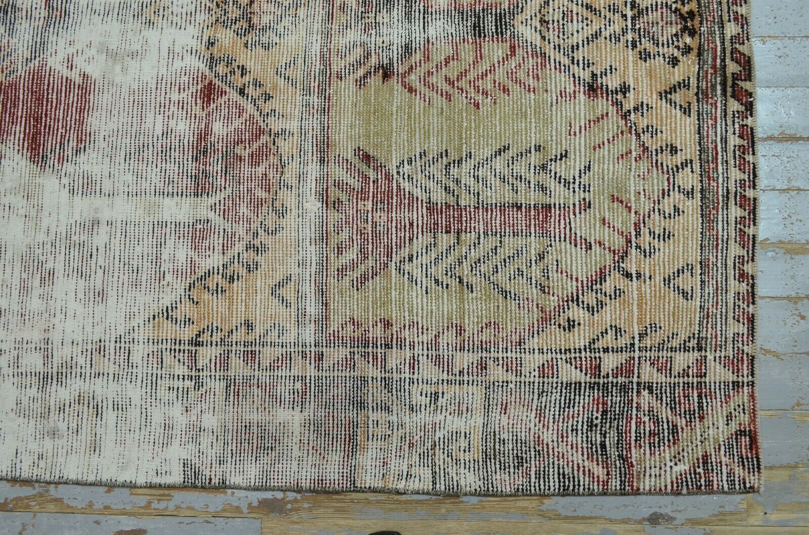 148x258 Cm Handmade Turkish Runner Rug Vintage Runner Rug Hallway Runner Rug Floral 4'9x8'5 Ft photo vintage